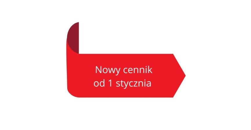 Nowy cennik 01.01.2026