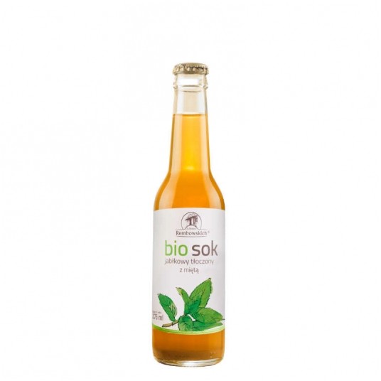 BIO SOK JABŁKO-MIĘTA 0,275L -zdjęcie numer 1